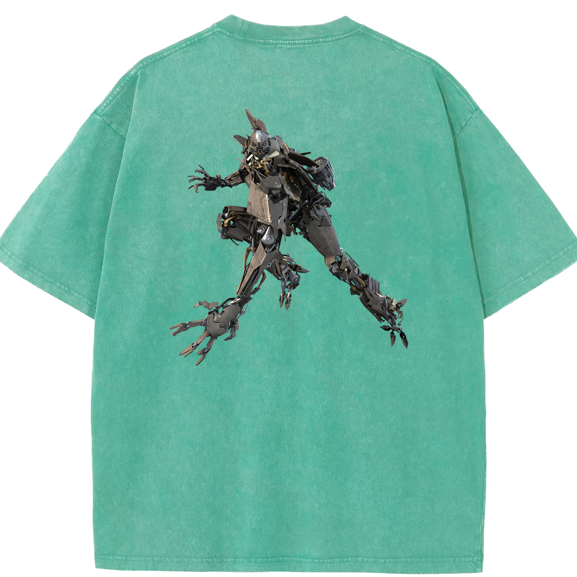 （画像用） Transformers トランスフォーマー 綿100% ヴィンテージ風 半袖Tシャツ（背面プリント）